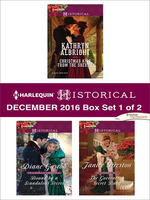 cover image of Harlequin Historical December 2016, Box Set 1 of 2